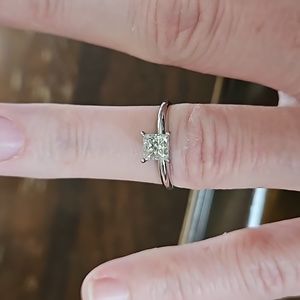 3/4 solitaire diamond ring